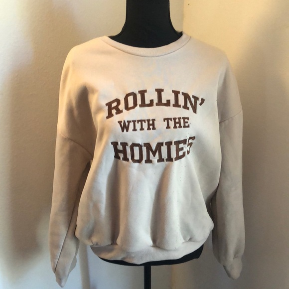 Rollin’ with the Homies Girls Top Crew Neck - Picture 1 of 4